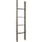 Ekena Millwork 15"W x 60"H x 3 1/2"D Vintage Farmhouse 4 Rung Ladder, Barnwood Decor Collection, Reclaimed Grey DECR015X060X04LDRGY - alternate 1